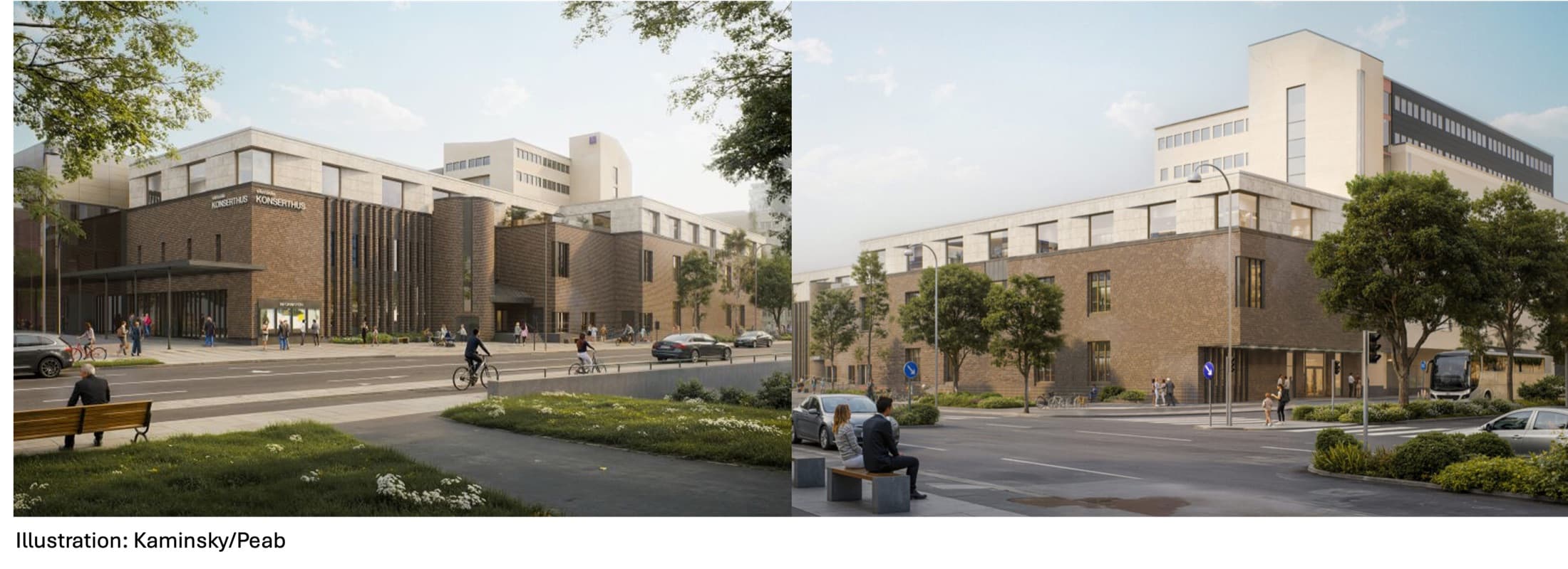 LF Bergslagen's future office and customer center in Västerås — architectural rendering